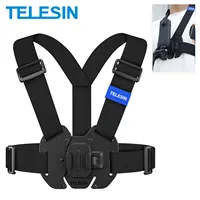 TELESIN Chest Strap Mount Waistcoat Belt Mount for GoPro Hero 13 12 11 10 9 8 7 6 5 Insta360 DJI Action Camera Accessories