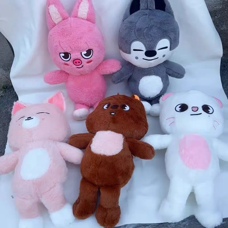 

50cm Kpop Sray Kids Skzoo Plush Toy Wolfchan Kawaii Cartoon Stuffed Animal Plushie Doll Large Size Kids Babies Sleeping Pillow
