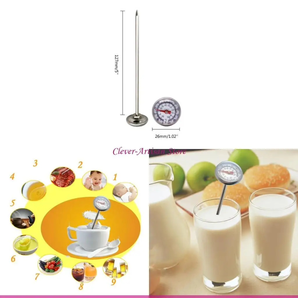 

E06B Accurate Mechanical Temperature Meter Detector Thermometer with Probe for Home