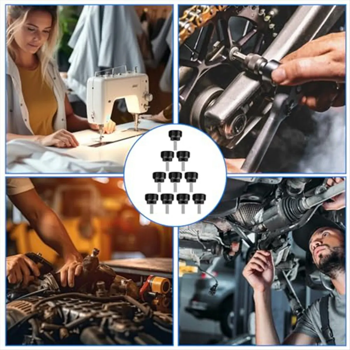 

10 шт. винтов с накаткой, крепежные винты M4 x 10 мм с накаткой и резьбой из углеродистой стали, для механики