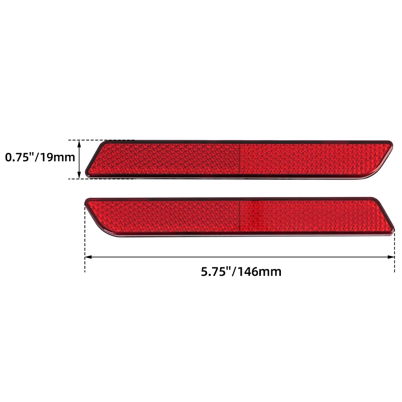 Motorcycle Red Reflector Hard Saddlebag Latch Covers ABS Plastic For Harley Touring Road King Road Glide Street Glide 1996-2013