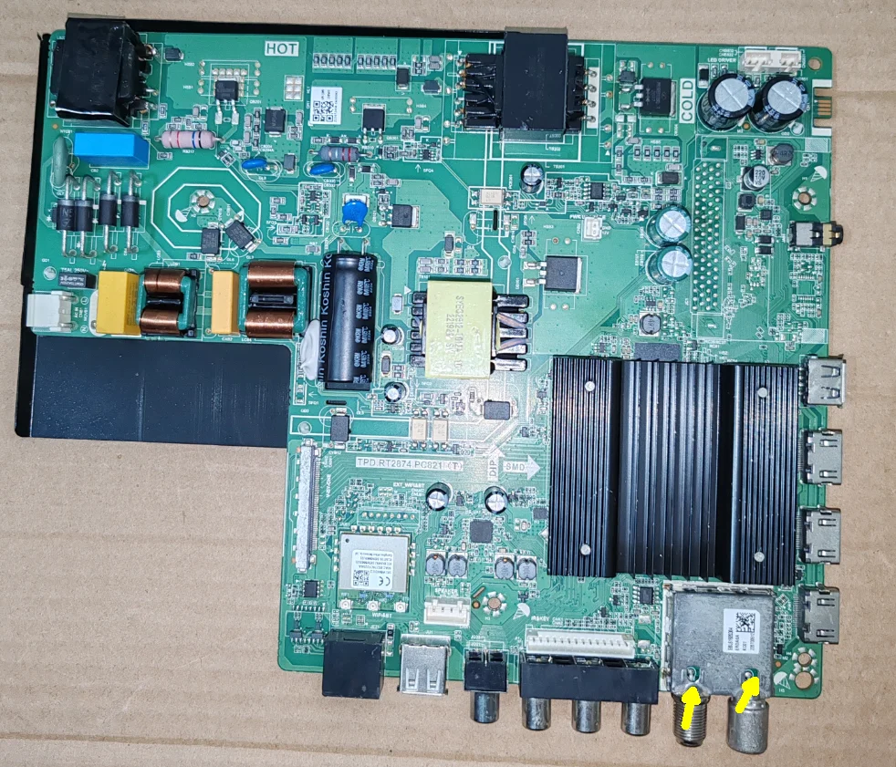 

TPD.RT2874.PC821(T) 4k 4 core WiFi TV motherboard tested well 2 specifications