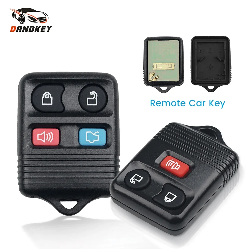 Dandkey Fob 3/4 Buttons 315MHZ Remote Control Key Shell For Ford Focus Escape Explorer Taurus 1998-2010 Car Key Transmitter