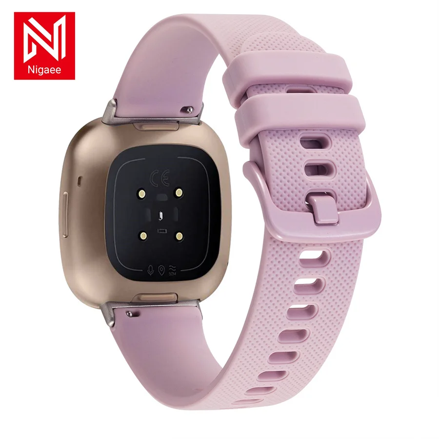 Silicone Watch Band for Fitbit Versa 3 And Sense Strap Wristband Replacement Strap for Fitbit Sense Loop Correa Accessories