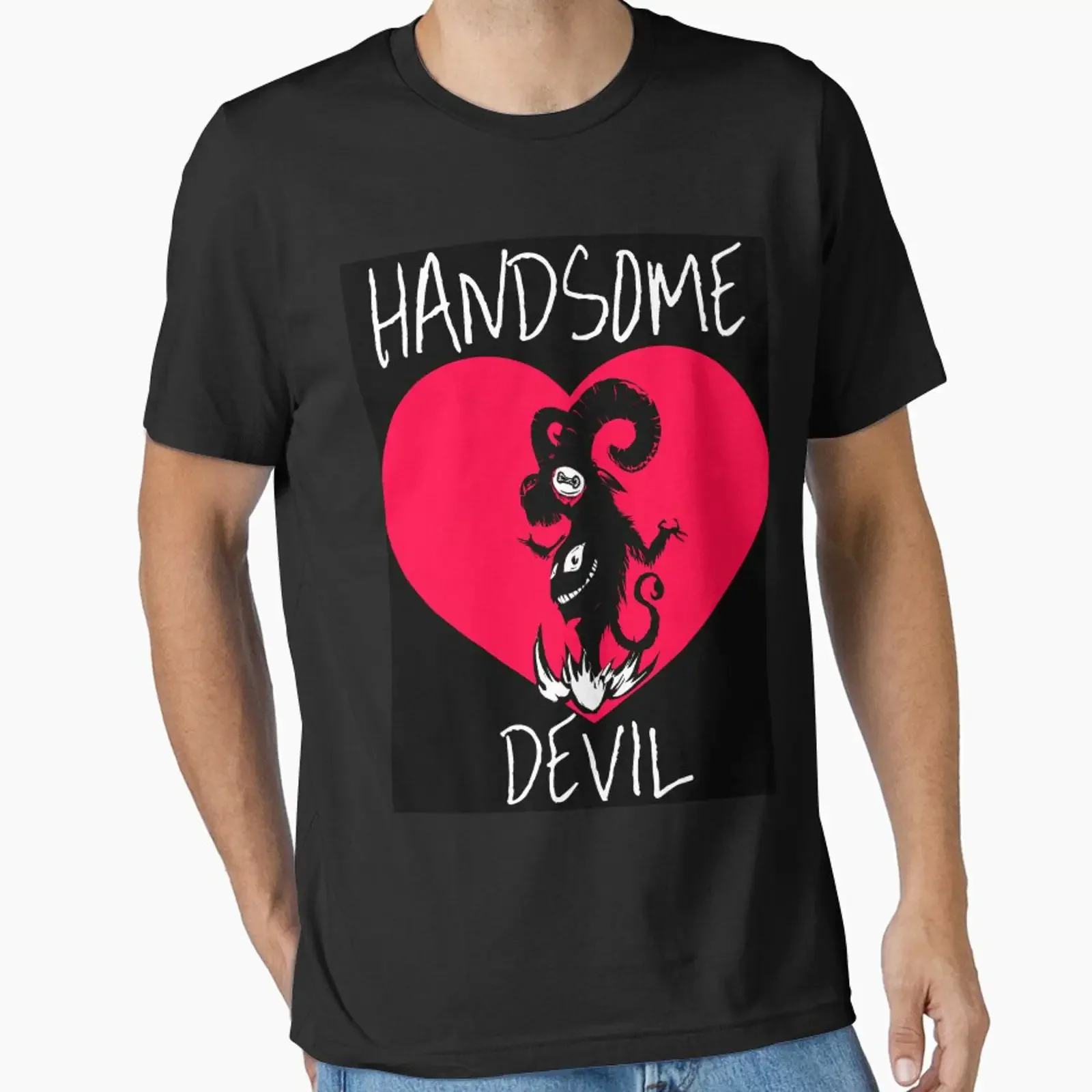 handsome devil monster cute 666 designed and sold by toastygoat vintage Washed graphic Versatile fashion designer clothes