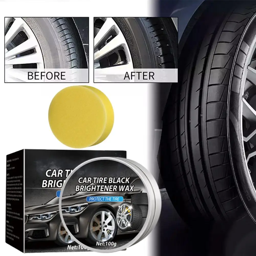 Advanced Car Tire Gloss Wax Long-Lasting Protection And Gloss Enhancer For Plastic Parts, Long-Lasting Maintenance Coating W0I0