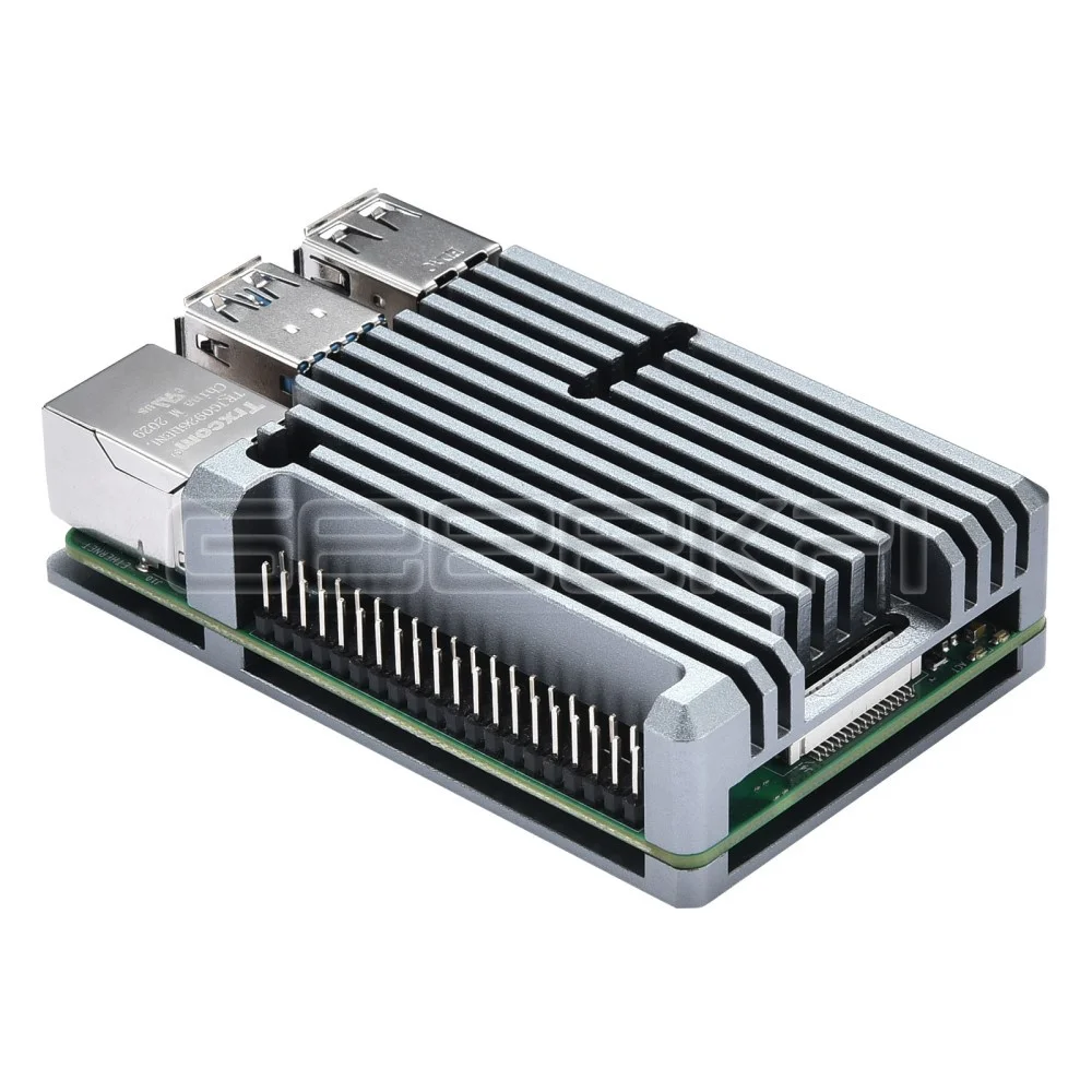 Raspberry Pi 4 4G Hợp Kim Nhôm Armor Thụ Động Làm Mát Vỏ Kim Loại Với 40 Pin Đầu Cho Raspberry Pi 4