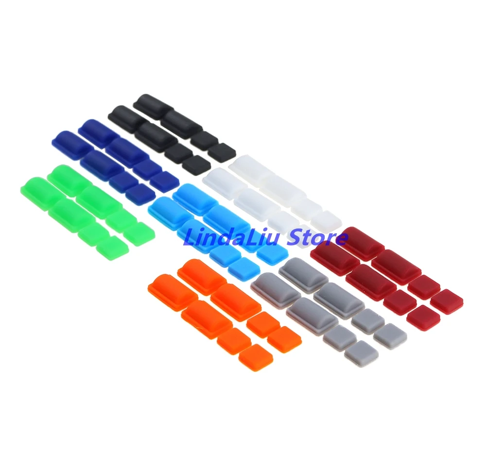 1 세트 교체 하우징 미끄럼 방지 피트 패드 Wii 고무 피트 커버 고무 패드 용 하단 커버