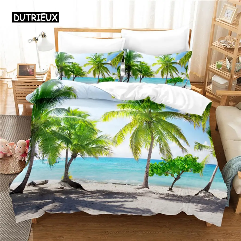 

Coconut Tree Bedding Set Duvet Cover Set 3d Bedding Digital Printing Bed Linen Queen Size Bedding Set Fashion Design