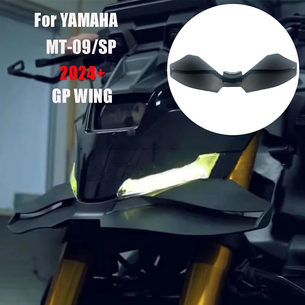 

MT-09 2024 For YAMAHA MT-09/SP GP WING DOWNFORCE NAKED FRONTAL SPOILERS MT09 GEN 4 2024 2025 Front spoiler Lower spoiler