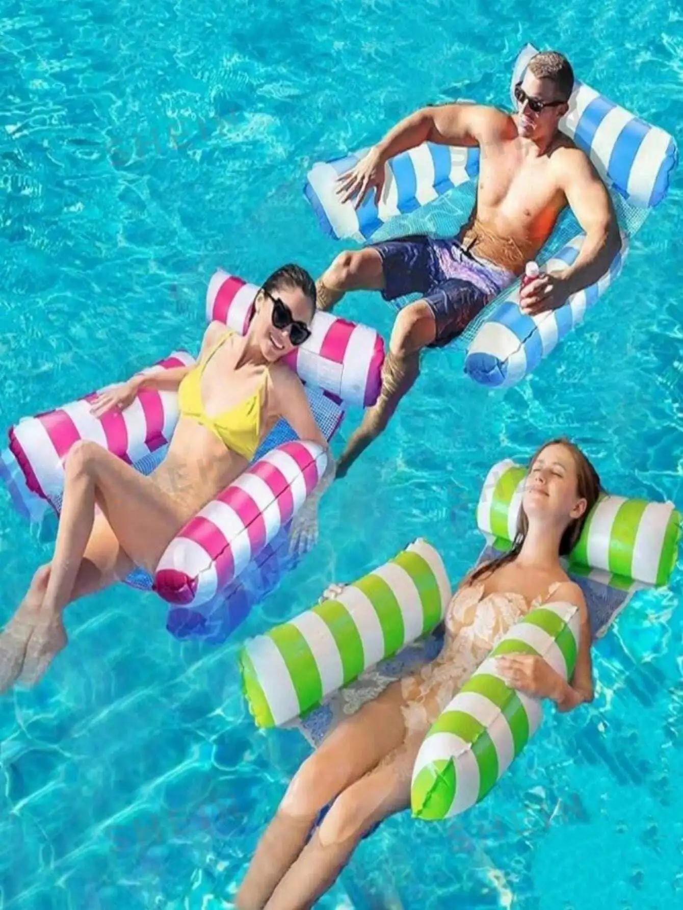 colchao-inflavel-flutuante-para-adultos-cadeira-reclinavel-dobravel-cama-flutuante-listrada-inflavel-rede-individual