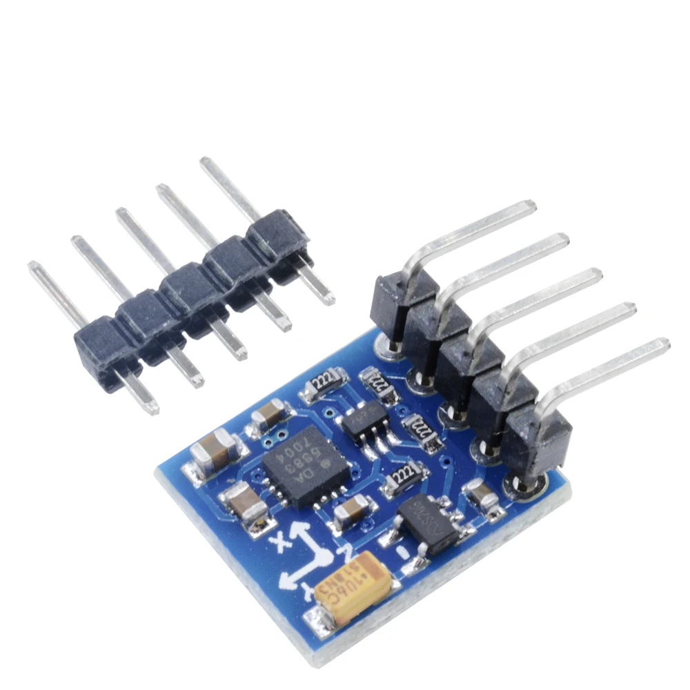GY-271 HMC5883L Dreiachsiger Magnetfeldkompass Magnetometer IIC-Sensormodul für Arduino – Detail 10