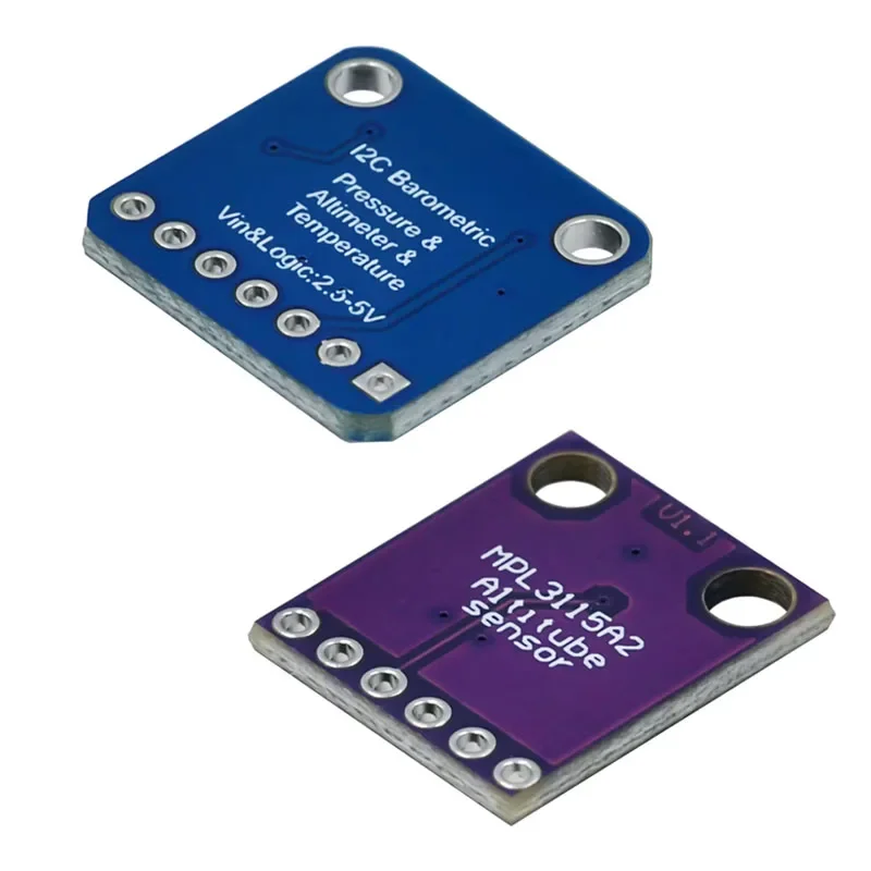 MCU-3115 MPL3115A2 Barometric Pressure Sensor Module Digital Altimeter Temperature Gauge, 20~110kPa ±0.05kPa Accuracy I2C Output