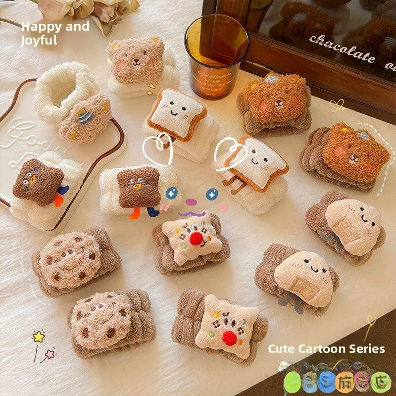 cute-cartoon-plush-wrist-cover-for-face-washing-waterproof-to-sleeve-end-absorbent-moisture-proof-women's-special-use