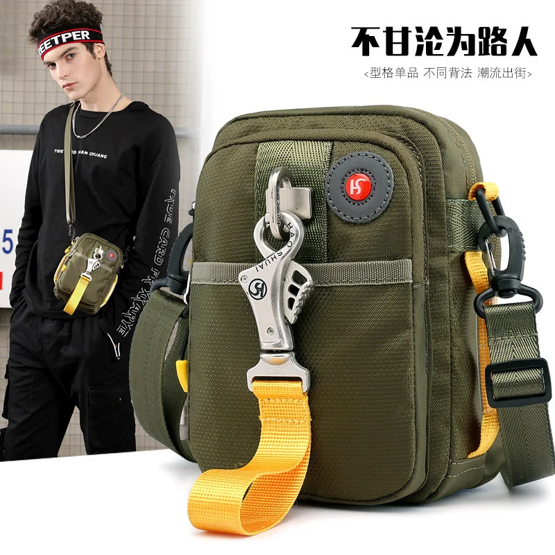 Neue außen trend messenger tasche männer kleine tasche multifunktionale gürtel hängen tasche personalisierte schulter tasche