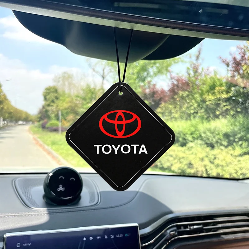 

Car Logo Air Freshener Pendant Fragrance Lasting Diffuser For Toyota Hilux Cruiser Camry Yaris GR RAV4 86 Prius Auto Accessories