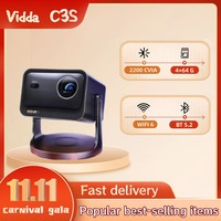 Hisense Vidda C3S 2200CVIA Lumens IMAX Projector 4K 3D WiFi BT5.2 Laser  Projecto HDR10+ Dolby Vision Home intelligent Projector