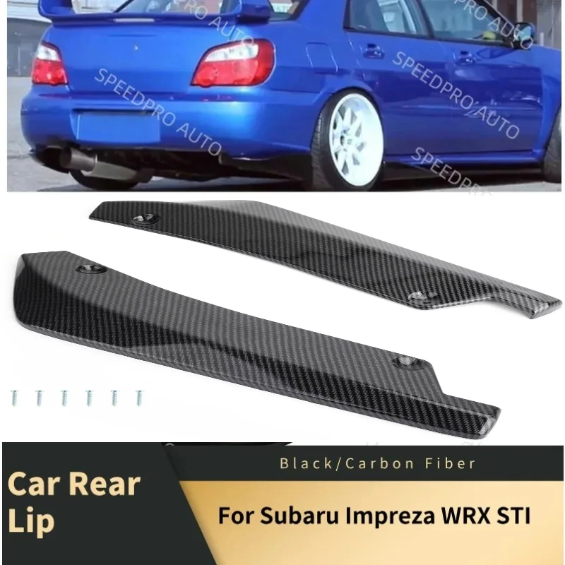 

Car Rear Bumper Lip Splitter Diffuser for S-ubaru Impreza WRX STI Scratch Protector Spoiler Extension Winglets Side Skirt Black