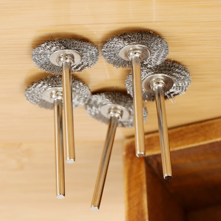 

10PCS 22mm Stainless Steel Wire Brush Compatible With Dremel Rotary Tools Rust Removal Polishing Wheel Easy Installation