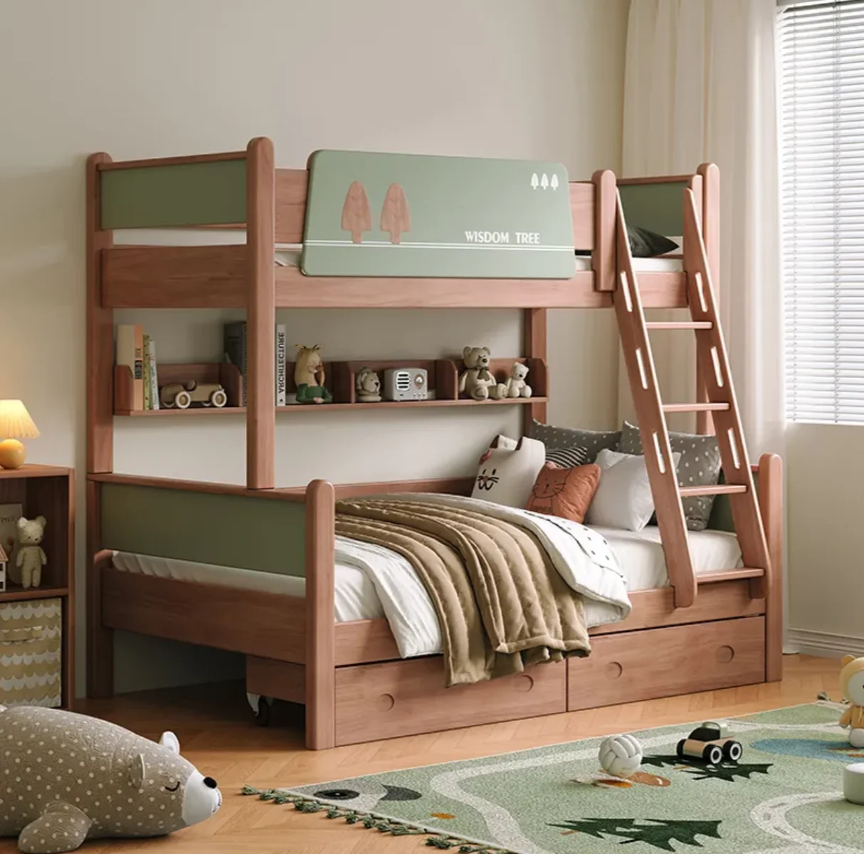 

# *s для детской кровати из массива дерева, двухъярусная кровать для мальчиков и девочек, маленькая квартира, мебель для спальни для взрослых, высокая и низкая, для матери и ребенка