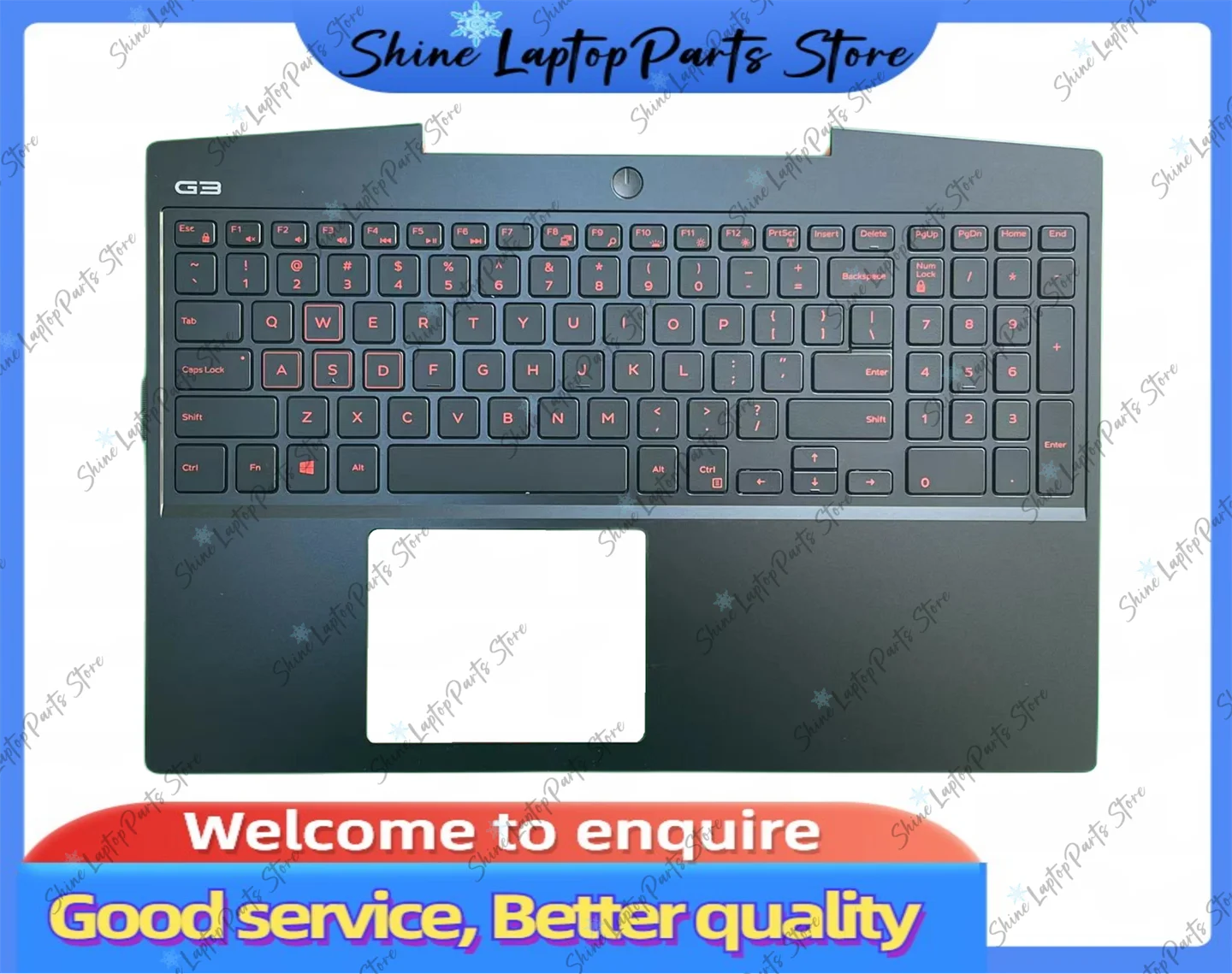 New For Dell G3 3590 Replacemen Laptop Accessories US Keyboard With/ Without Backlight Red Blue C Cover/C Case