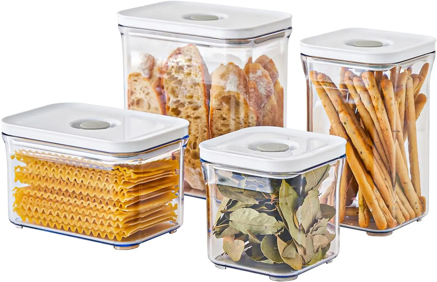 Premium Airtight Food Storage Containers 4-piece/Set, BPA Free, 100% Leak Proof, Keep food fresh up to 5 times longer