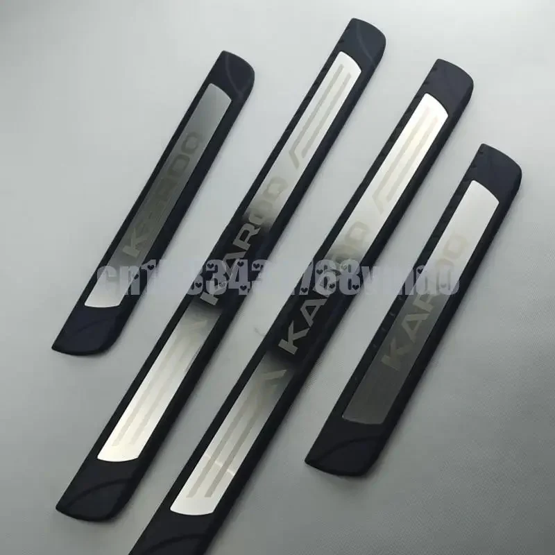 

For Skoda Karoq Accessories car door sill scuff plate protcover cover Threshold pedal exterior car-styling parts 2018 2020