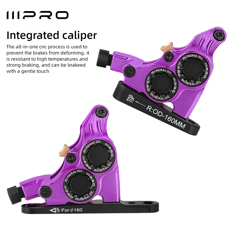 

IIIPRO шоссейный велосипед с плоским креплением, масляный дисковый тормоз с ЧПУ, четырехпоршневая плоская ручка, велосипедный гидравлический тормозной зажим, суппорт