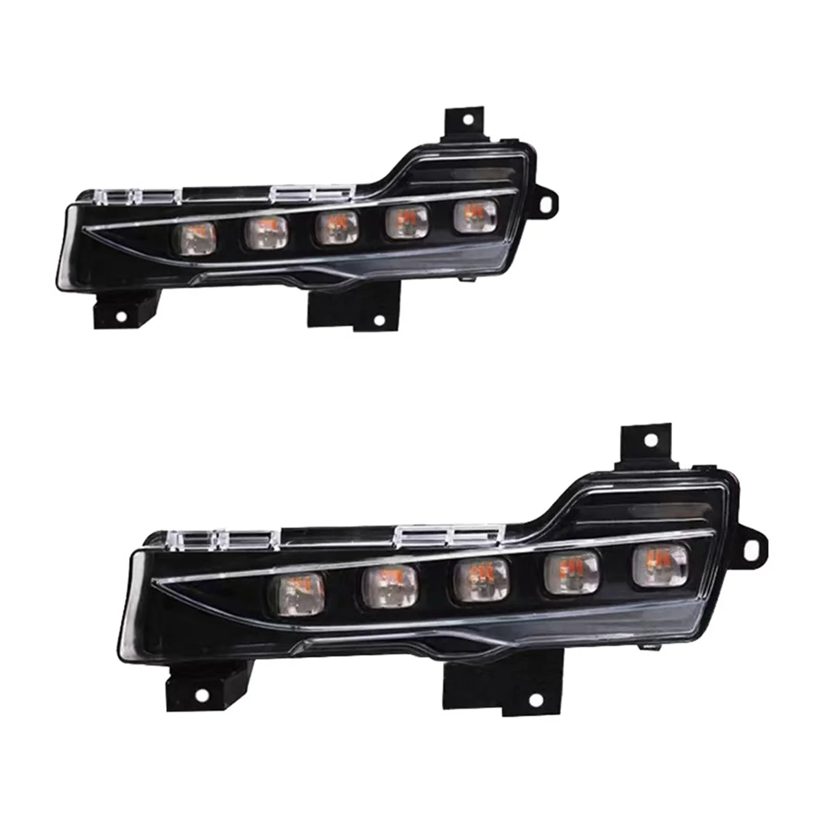 Auto LED Daytime Running Lights Modified Front Bumper Fog Lights Turn Indicators for Y 19-22