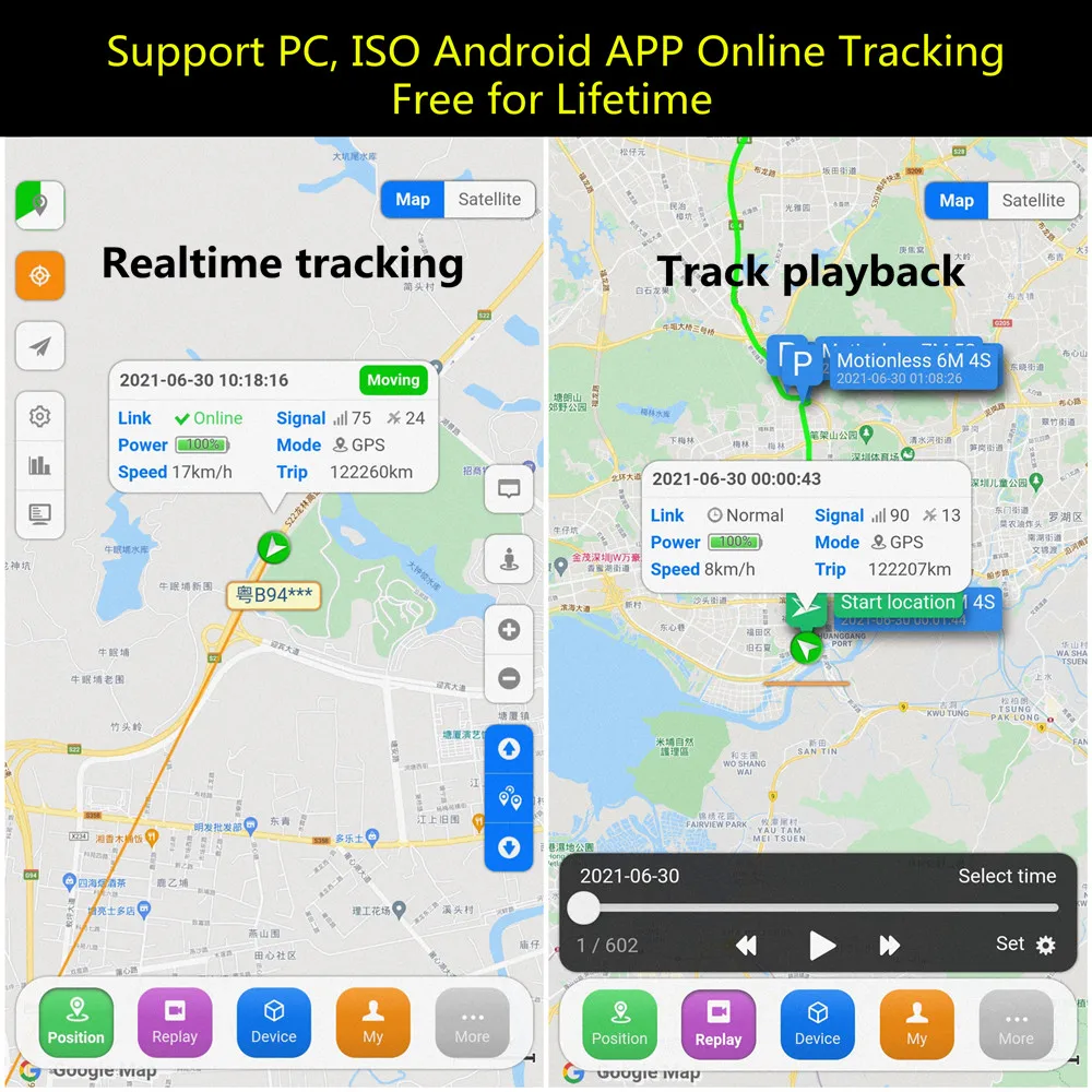 Mini Portable GPS Tracker Satellite 2G GPS Tracker Car Motorcycle Global Real Time Tracking Device