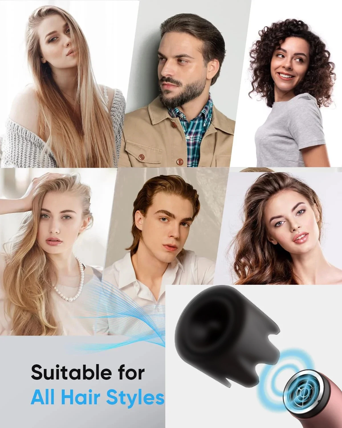 200 Million Anion Blow Dryer Professinal Leafless Hair Dryer Negative Lon Hair Care Quick Home Powerful Hairdryer Constant HD18