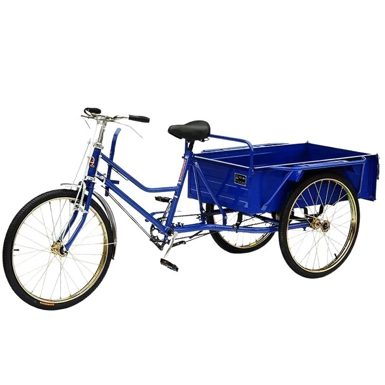 

Трехколесный велосипед с педальным приводом, усиленный грузовой отсек 0,7-1,3 м, сверхмощный, для пожилых людей и взрослых, для перевозки грузов и пассажиров