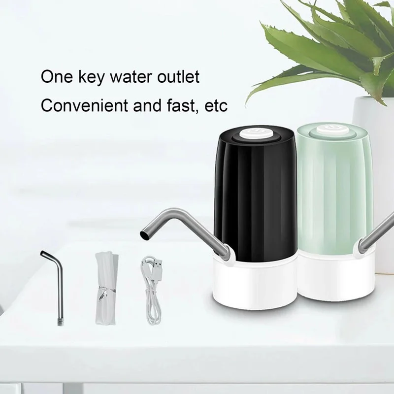 Dispensador de bomba de agua portátil y eléctrico, fuente de bebida automática, botella de carga USB, para 4,5-19 litros