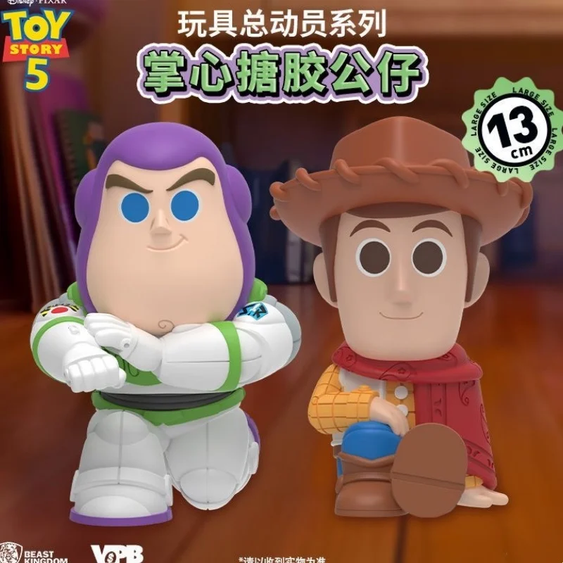 Beast Kingdom - Hucha de vinilo de Buzz Lightyear y Woody de Toy Story con licencia oficial, figura coleccionable, adorno de escritorio, regalo premium para aficionados