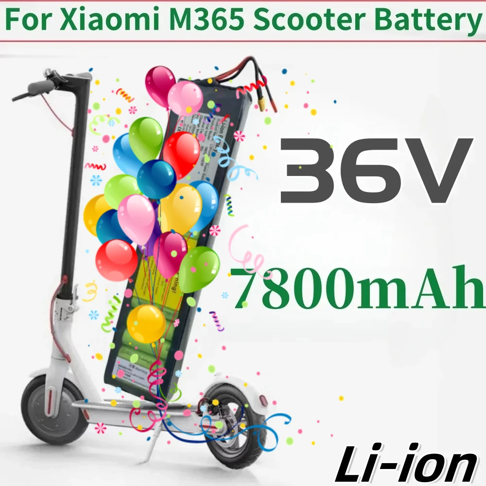 

36V 7800mAh For Xiaomi M365 Electric Scooter Li-ion Battery Pack Built-in BMS Protection Long-Lasting Range Without communica