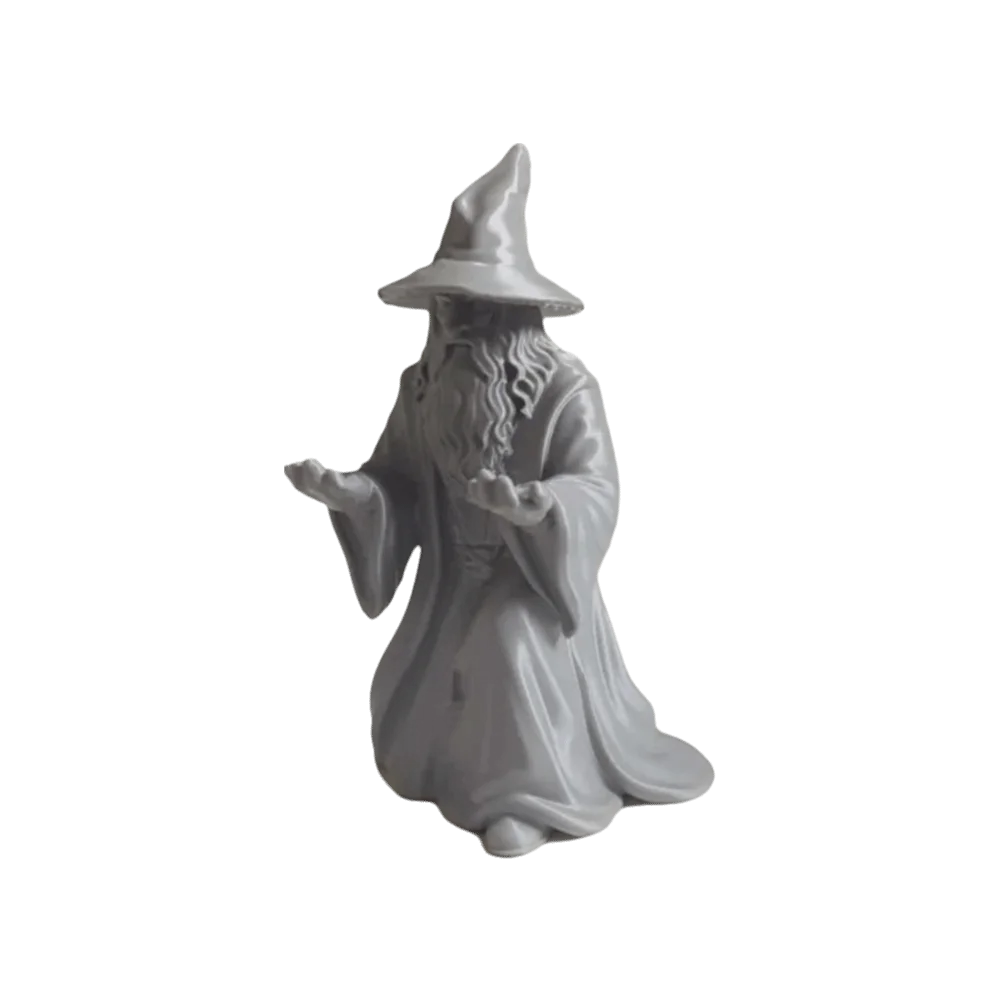Novelty 3D Printed Wizard Statue Model Creative Design Multi-functional Pen Holder Funny Wizard Ornament Study Room