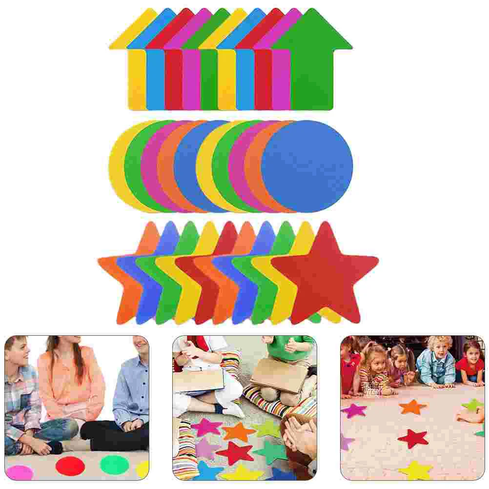 30 Pcs Carpet Markers Sticker Rugs Spot Wear-resistant Nylon Household Child Round Stickers