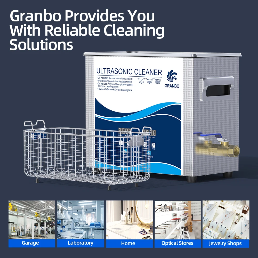 آلة تنظيف الأسنان بالموجات فوق الصوتية Granbo 3.2L 120/180W الرقمية ديغا بالموجات فوق الصوتية الأنظف حمام التدفئة لمتجر عيادة مانيكير