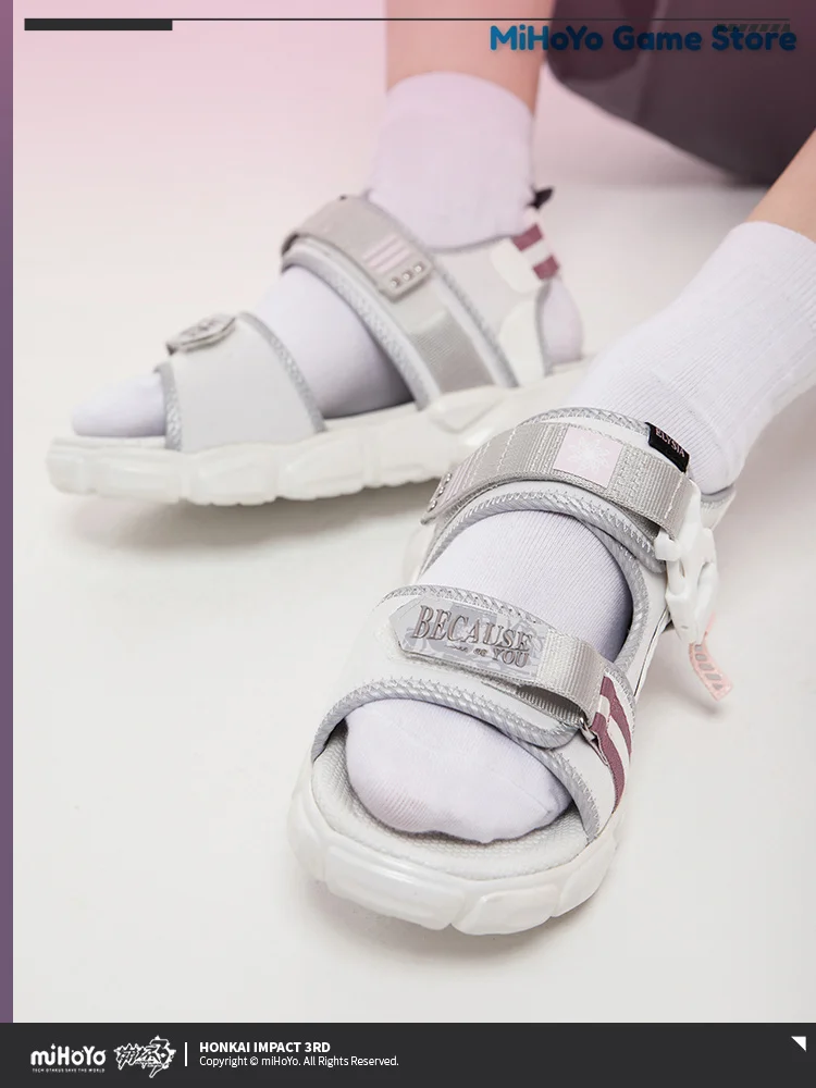 

Elysia Shoes Honkai Impact 3 Official Genuine Theme Clothing Shoe Unisex Because Of You Story Elysia Theme Series Summer Sandals