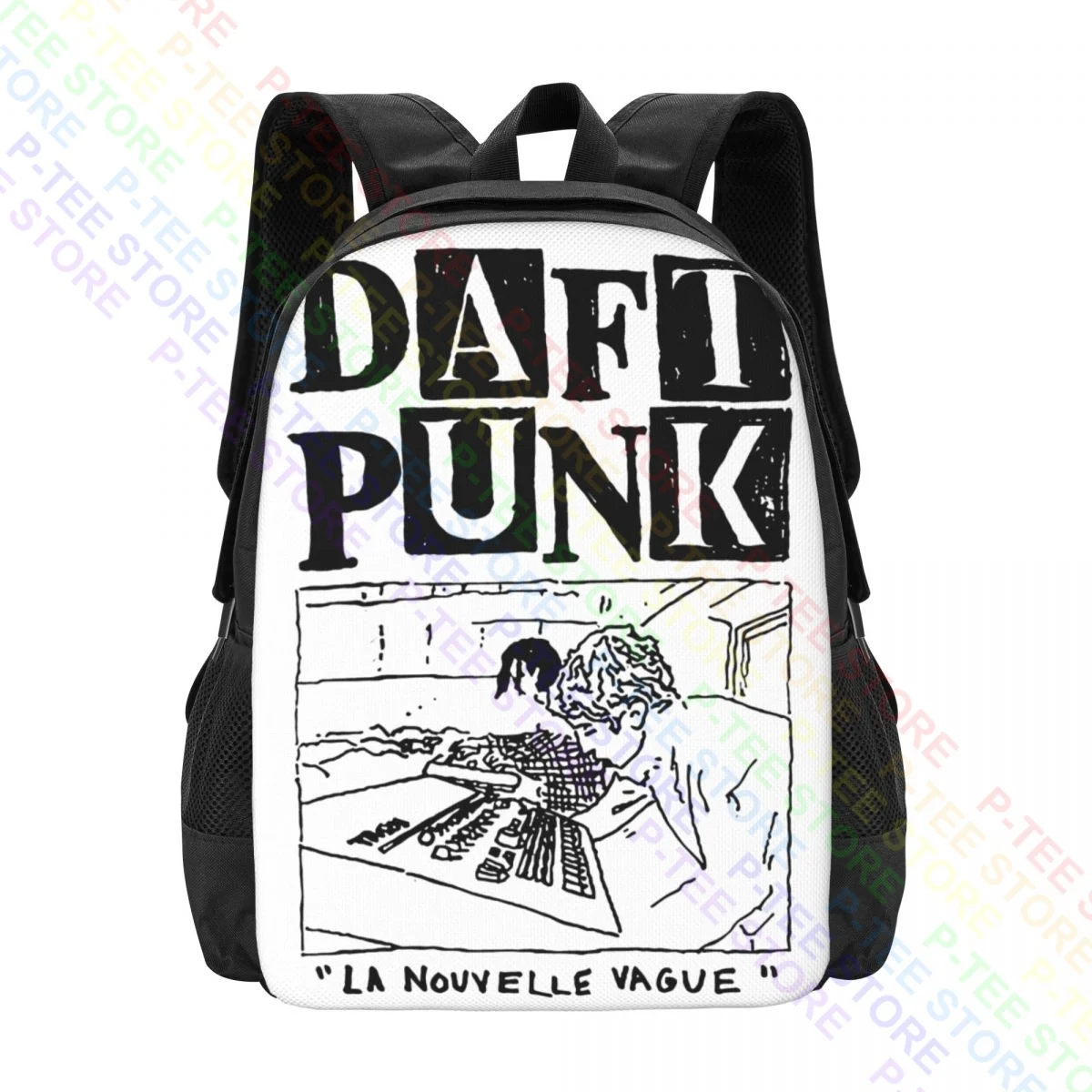 Rare Daft Punk X Maxfield Los Angeles Pop UpBackpack Large Capacity Shoe Bag Art Print