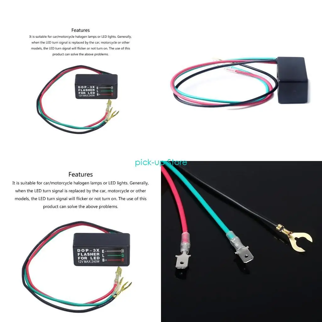 

Q5WA Car Motorcycle LED Flasher-Relay 12V Light Turn