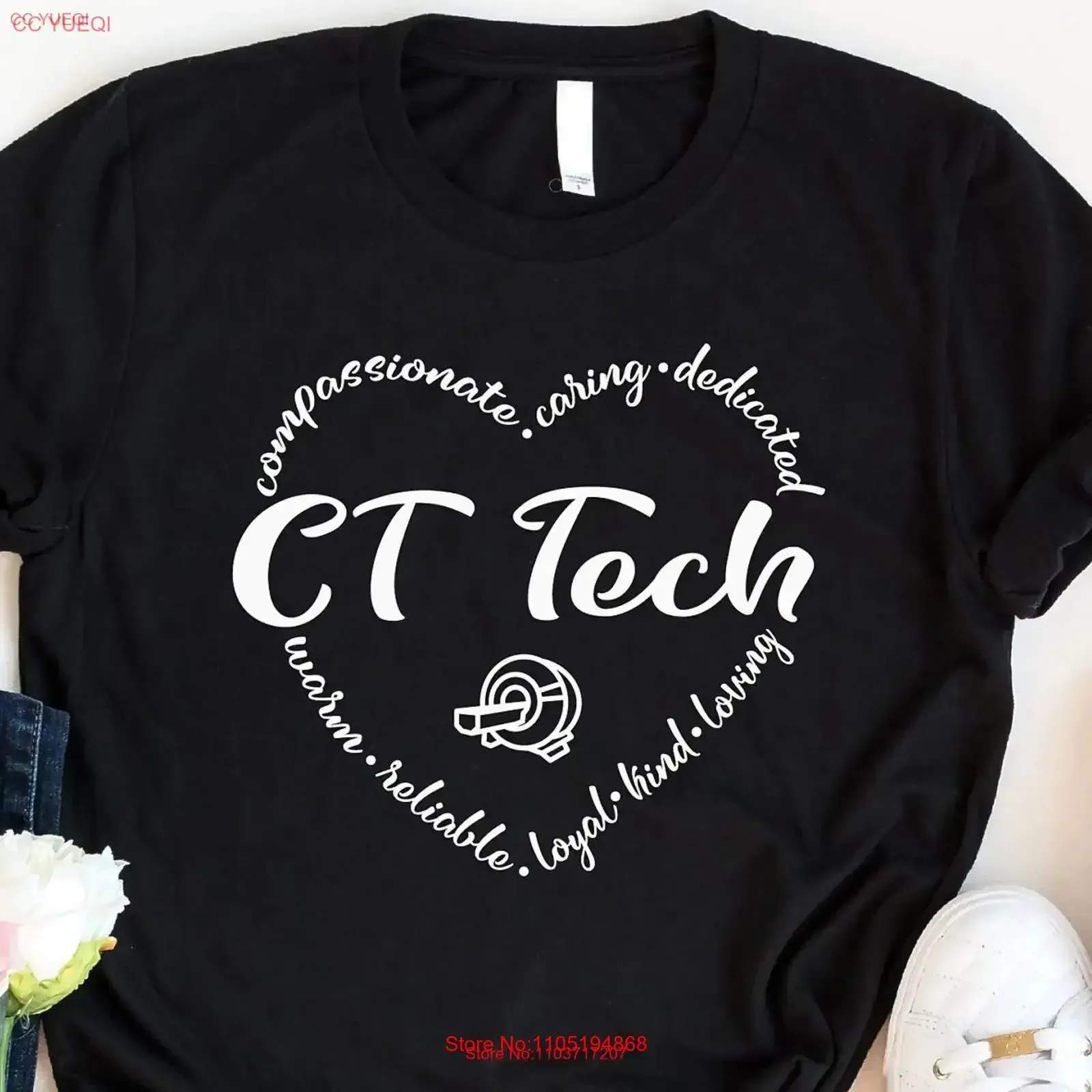 CT Tech T Shirt Radiography Graduation Radiology TechnologisT Heart Xray For Radiologist Girl vintage Washed graphic Soft