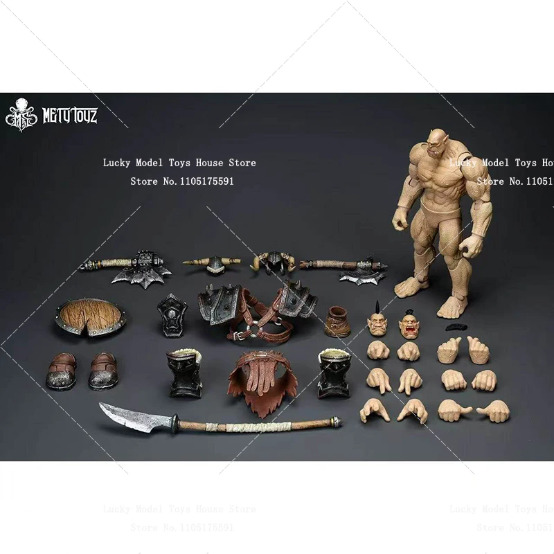 Pale Brown Skin Color Metytoyz 1/10 Limited Orc Mercenary Team Muscle Articulated Joint Body 7inch Display Wow Soldier Model