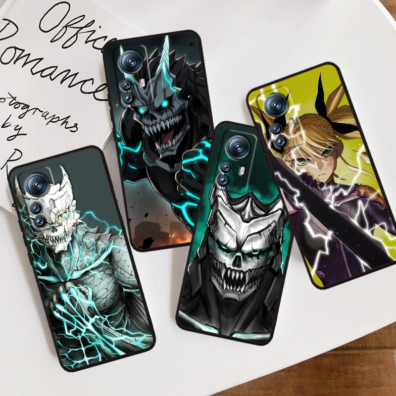 

Anime Cool Cute K-Kaiju No. 8 For Xiaomi Mi 14 13T 13 12T 12 11T 11i 11 10T 10 Pro Lite Ultra 5G Black Funda Phone Case