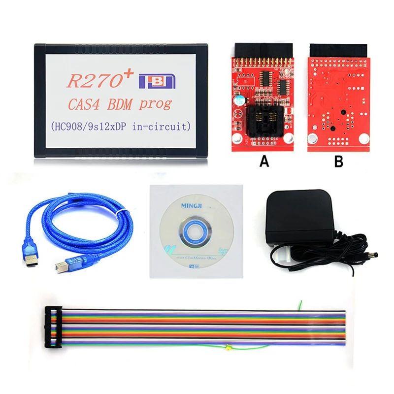 Replacement Accessories R270+ V1.20 R270 CAS4 BDM Programmer Professional Key Prog With High Quality US Plug