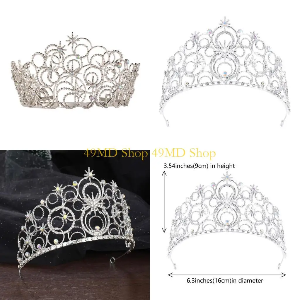 

49MD Элегантные хрустальные короны Тиары для женского конкурса Queen