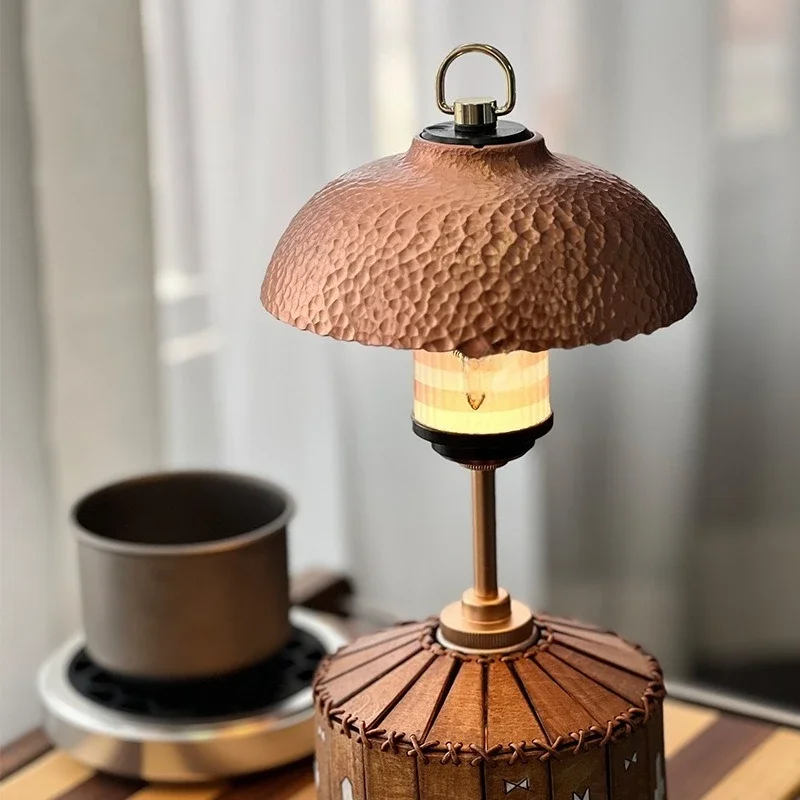 Outdoor camping lampshade Universal lampshade Copper hammer pattern exquisite camping lampshade