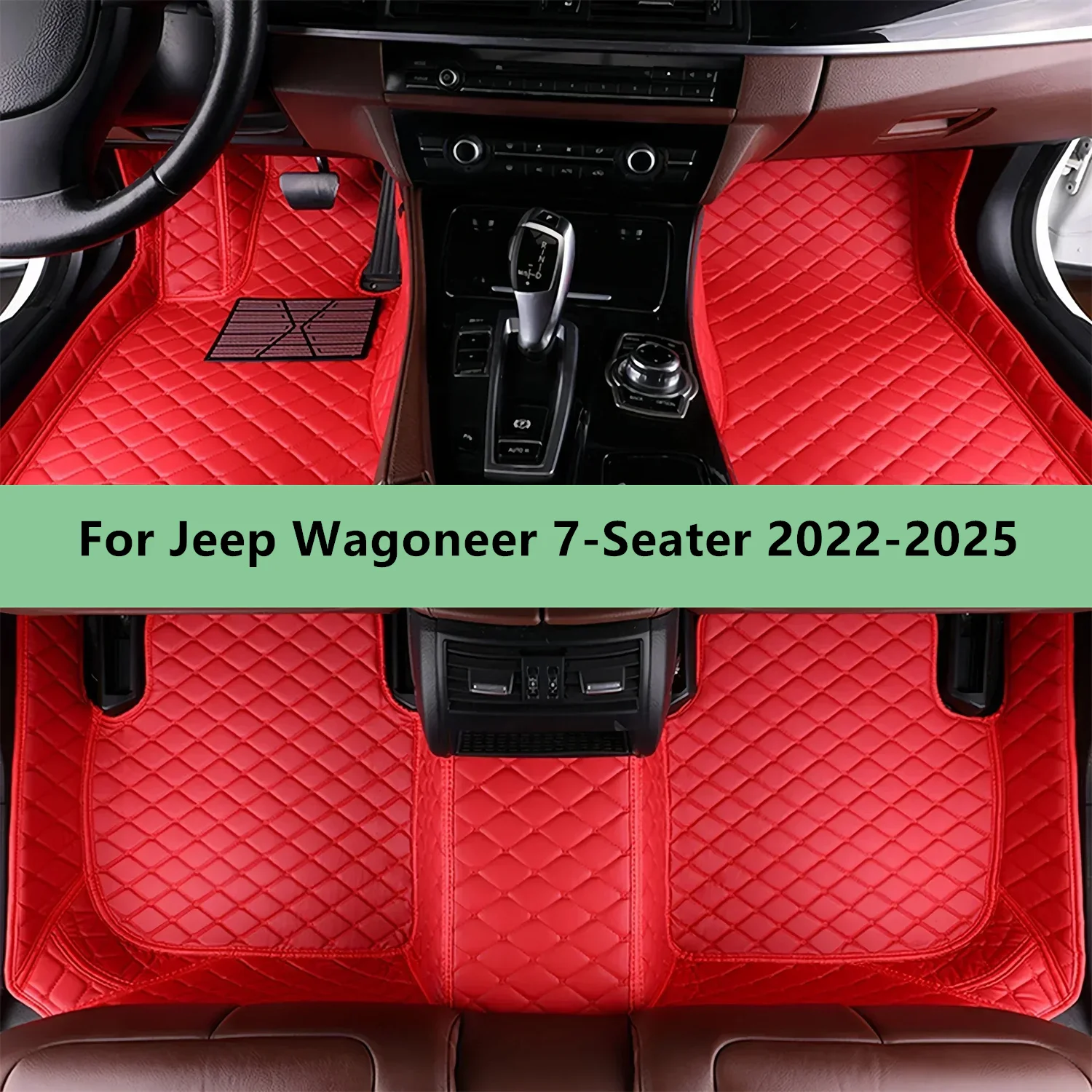 

Car Floor Mats For Jeep Wagoneer 7-Seater 2022-2025 Floor Mats for Men Women Car Interior Accessories