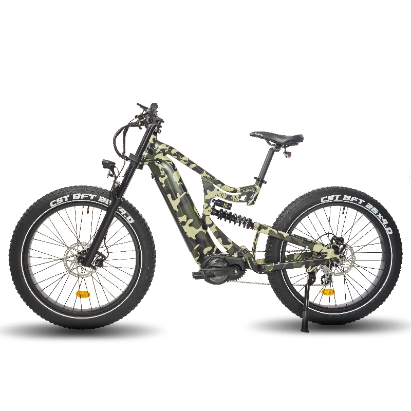 

STLF Custom JOBO TDE58L Electric Mountain Bike 26 Inch Crank Motor 1000w Motor E-bike Fat Tire