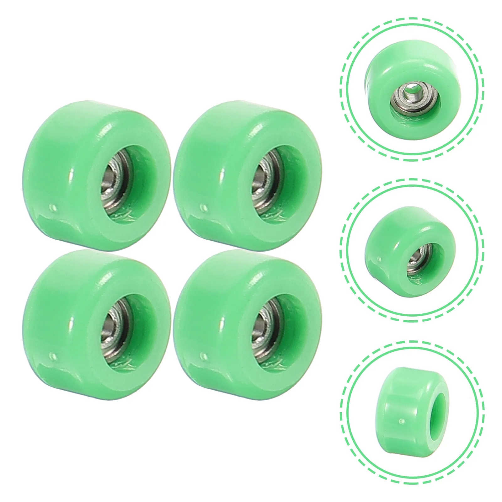 

4Pcs Finger Small Skate Roller Simulation Fingertip Movement Stress Relief Educational Finger Sports Desktop Fun Plaything